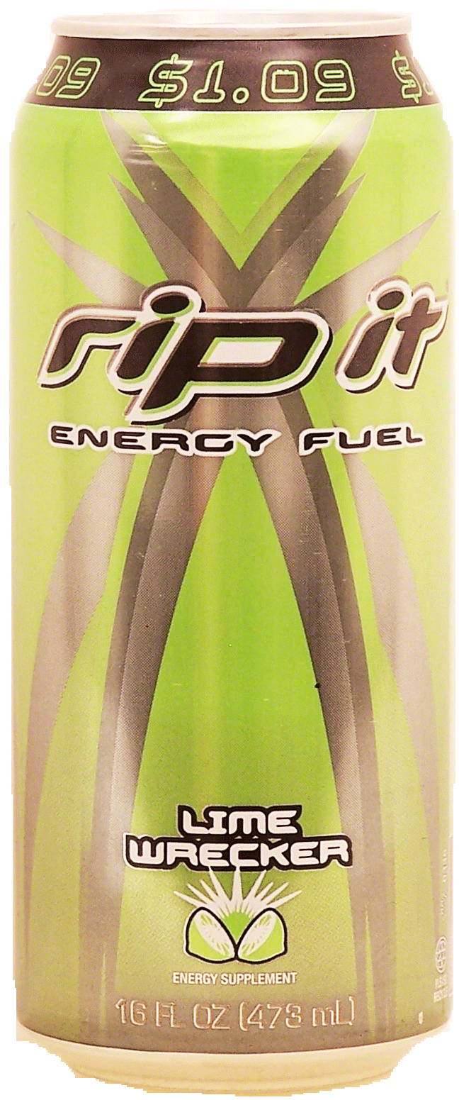 Rip It Lime Wrecker energy fuel carbonated beverage Full-Size Picture